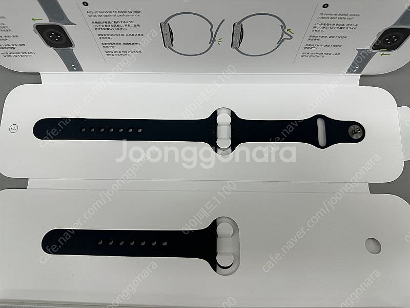 애플워치 정품 스포츠밴드 미드나이트 스트랩 40/41m...--0