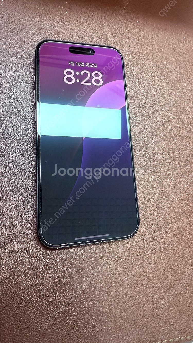 [자급제] 아이폰 15프로 블랙 티타늄 128G--0