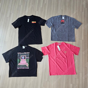 새제품) 남자 반팔 티셔츠 4장 일괄 XL XXL 2XL 110 105 빅사이즈