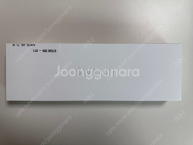 애플워치10 티타늄 46mm 내추럴 정품스트랩--0