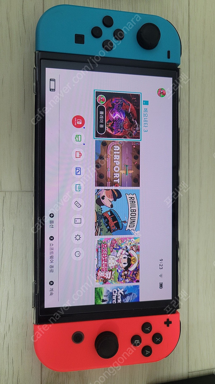 (부산) 닌텐도 스위치 OLED 풀세트 + 파우치 + 프로콘 + 조이콘거치대--1