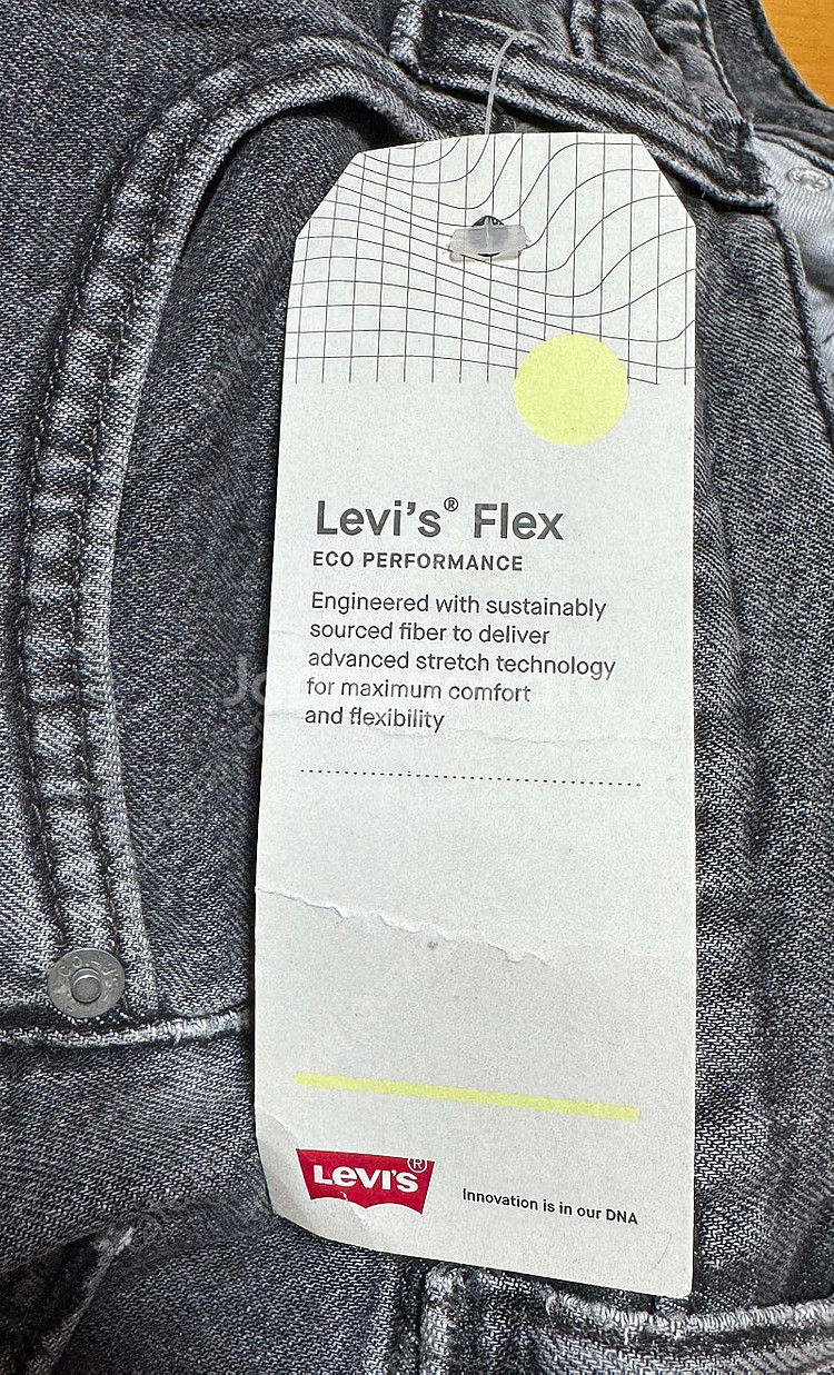 리바이스 512 청바지 31x32 사이즈 다크 그레이 워싱진 levis 512 slim taper jeans--8