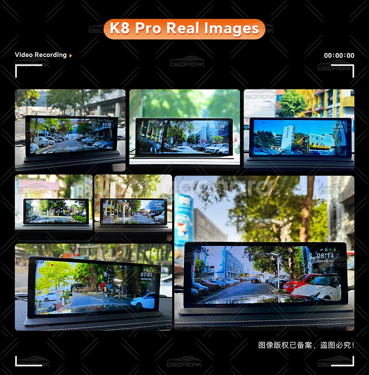 K8 PRO 자동차 DVR 카메라 5K 11.3인치 대...--5