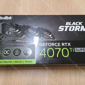 [대전][판매] 이엠텍 지포스 RTX 4070 Ti SUPER BLACK STORM OC D6X 16GB