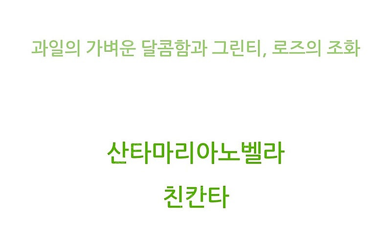산타마리아노벨라 친칸타ㅡ카라로사 100미리 국문텍 날짜...--6
