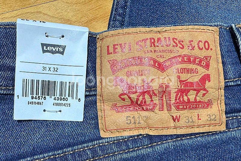 리바이스 511 슬림 청바지 31x32 사이즈 levis 511 slim jeans--7