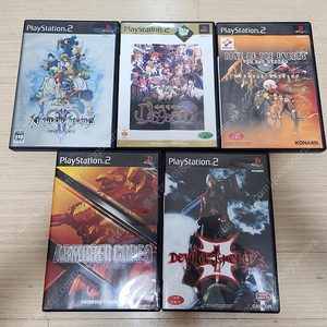 PS2 게임 5개 일괄 판매합니다