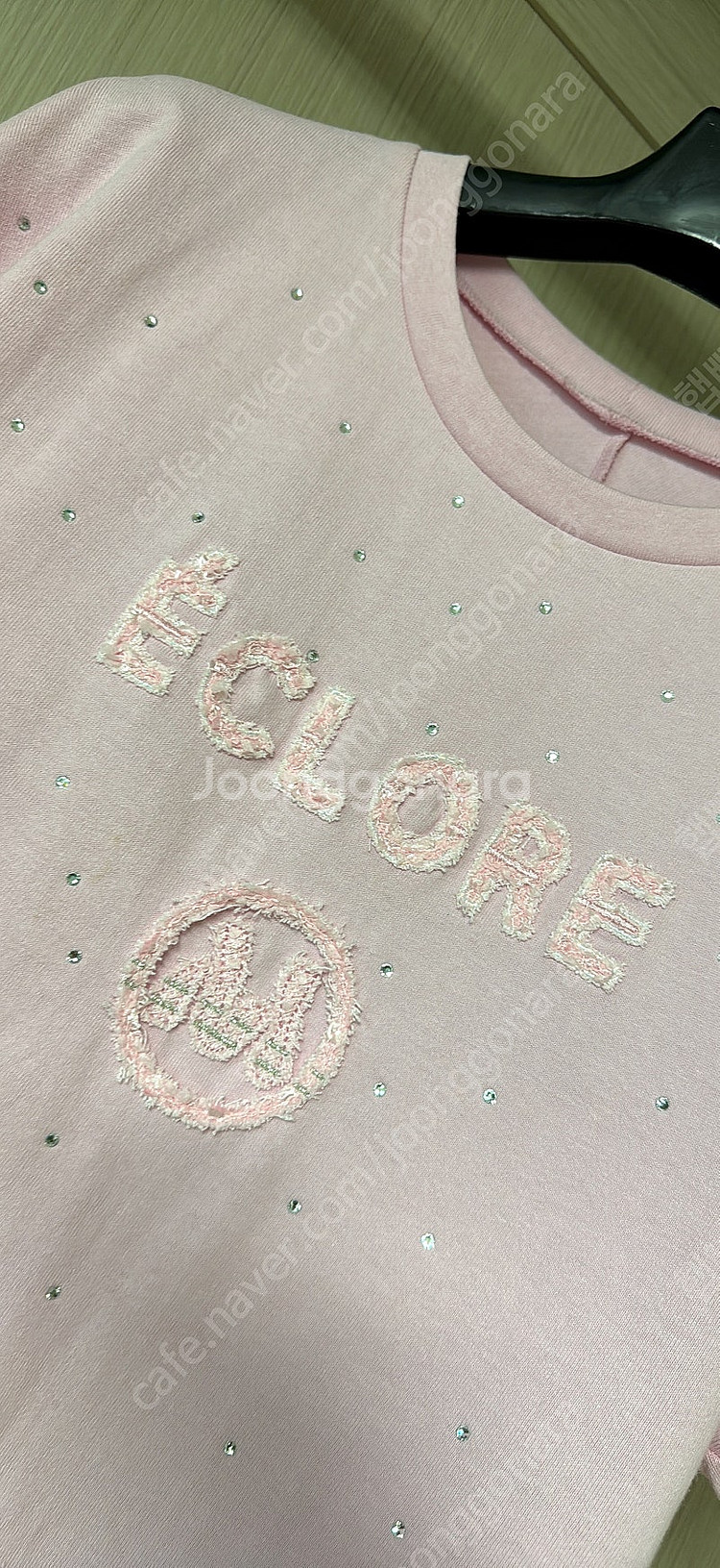 마인 24 비품 프린지 자수 크리스탈 탑 마인 티셔츠--8