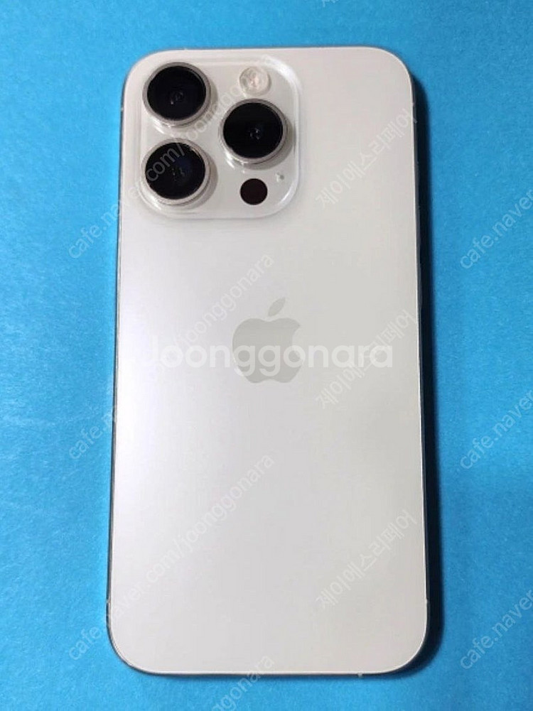 [중고] 아이폰 15 프로 화이트 128G--0