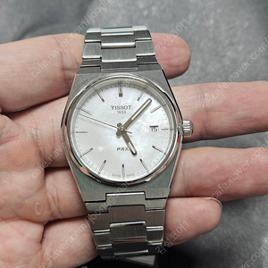 티쏘 prx 35mm 쿼츠 mop 자개