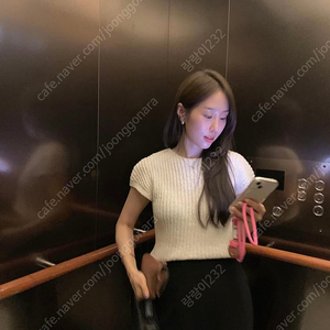 해이원 워닌 린넨캡소매반팔니트
