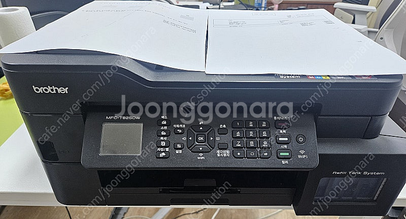 브라더 A4 소형 무한 잉크젯 컬러복합기 MFC T91...--0