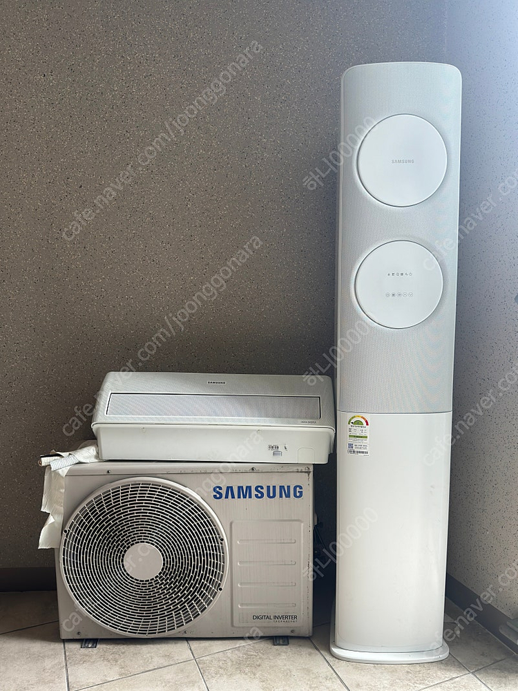 삼성 무풍 에어컨 2020년제조 투인원 1등급 실외기 리모컨 2개 인천거구직거래 가격내려올려요. 이미지