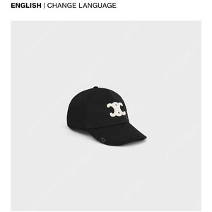 셀린느 트리옹프 볼캡 블랙