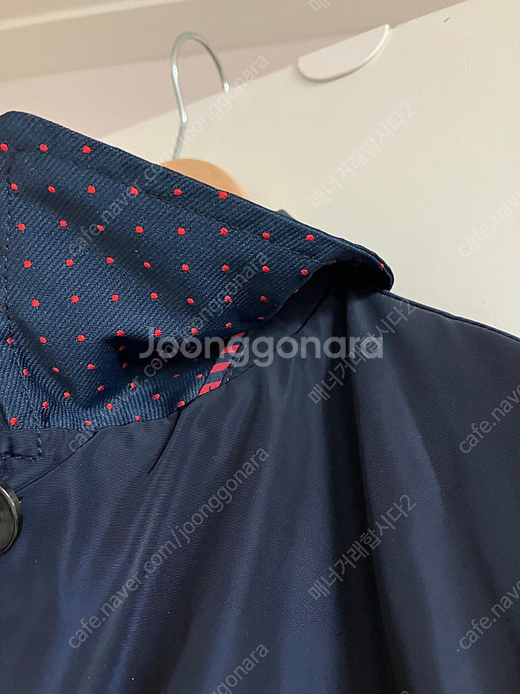 타미힐피거 네이비 맥코트 트렌치코트 여성--4