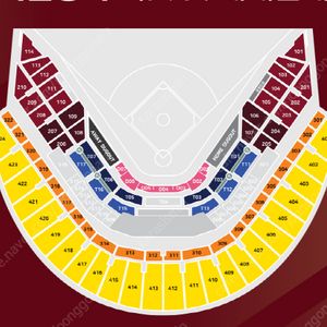 7/23 수 롯데vs키움 3루 4층내야 통로 2,4연석 롯데자이언츠 키움히어로즈
