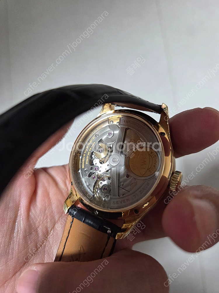 판매/교환 iwc ppc 금통 로즈골드 더블문--4