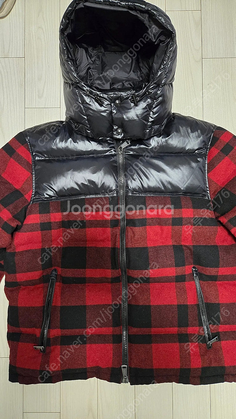 폴로 랄프로렌 울 체크 푸퍼 패딩다운 자켓--0