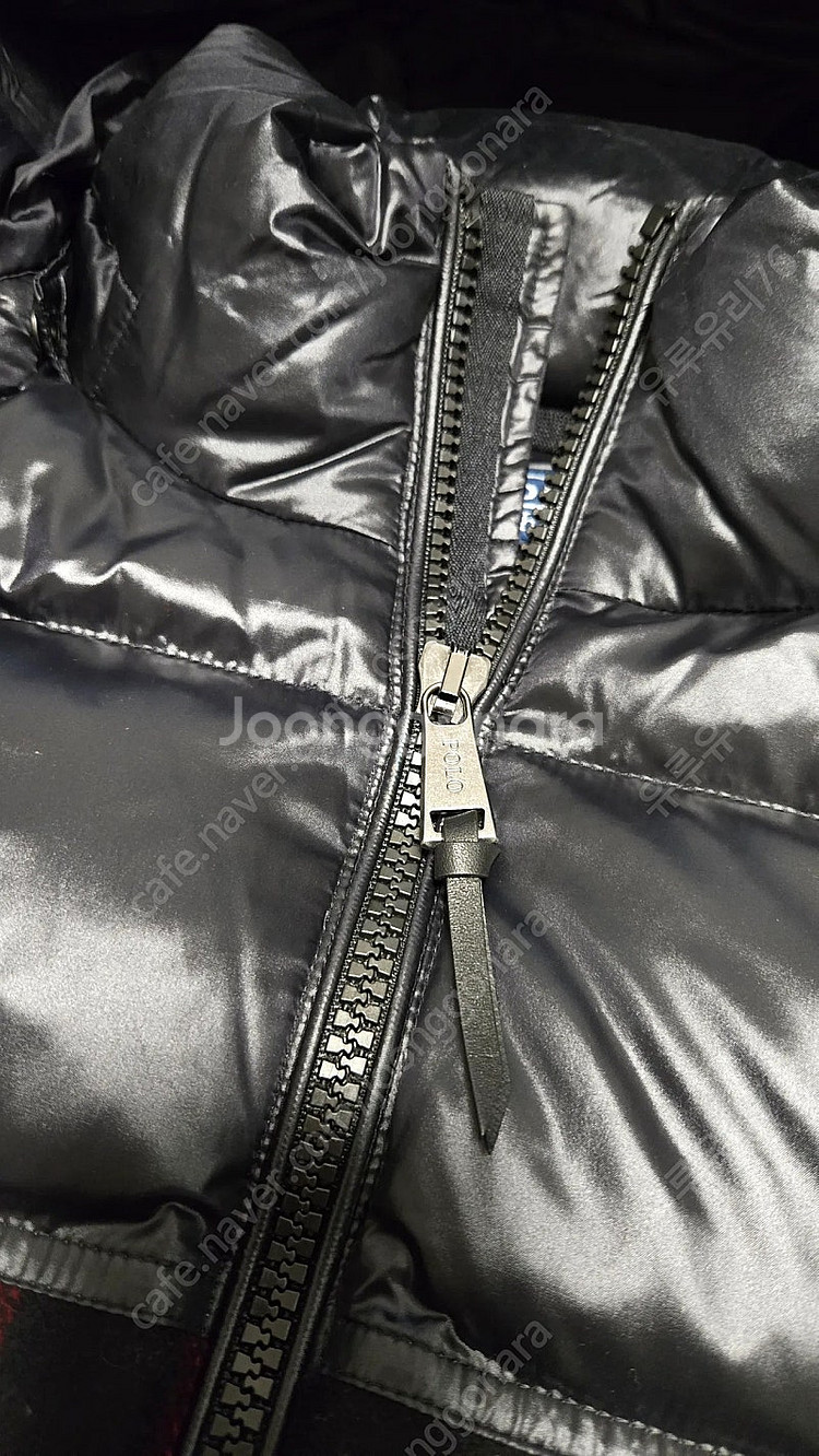 폴로 랄프로렌 울 체크 푸퍼 패딩다운 자켓--2
