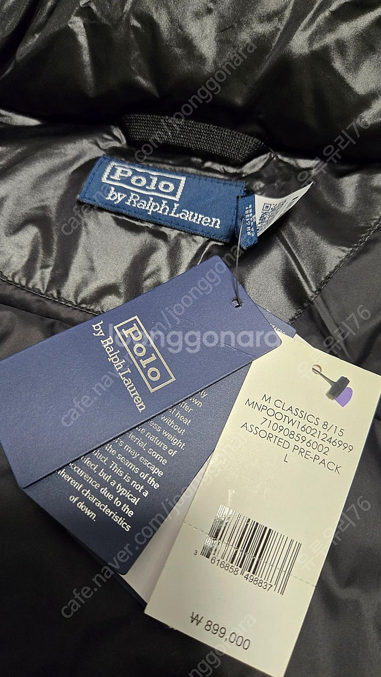 폴로 랄프로렌 울 체크 푸퍼 패딩다운 자켓--3