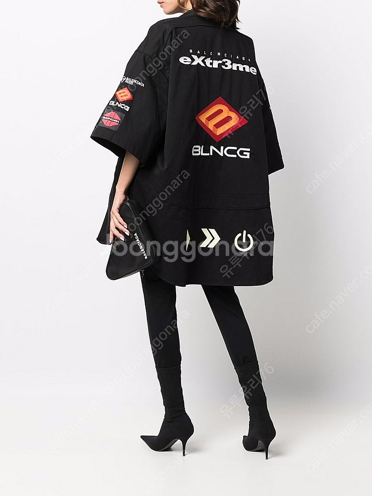 발렌시아가 게이머 익스트림 개버딘 반소매 셔츠--0