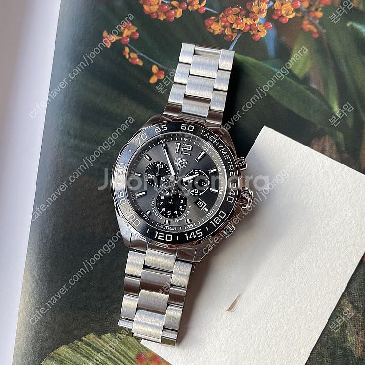 태그호이어 포뮬러 1 크로노그래프 스틸 쿼츠 43mm ...--1