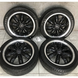 정품 일본 핫스터프 15인치 라라팜 블랙폴리쉬 신품휠 타이어 175/50R15