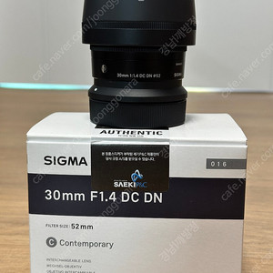 Sigma 30mmF1.4 DC DN 렌즈팝니다.