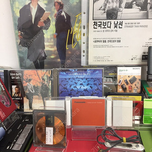 워크맨/MD플레이어 작동품(스피커는 노테스트): 오렌지빛깔 Panasonic SJ-MJ500본체+충전거치대(노테스트)+리모컨+껌전지+중고미디어/무료배송