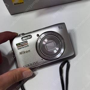 (서울강북) 니콘 쿨픽스 COOLPIX S3600 실버 디지털카메라 상태S급