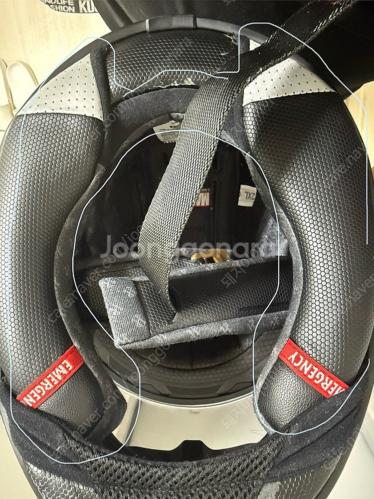 HJC 알파11 카일로렌 XXL 팝니다 L사이즈 내피도...--7
