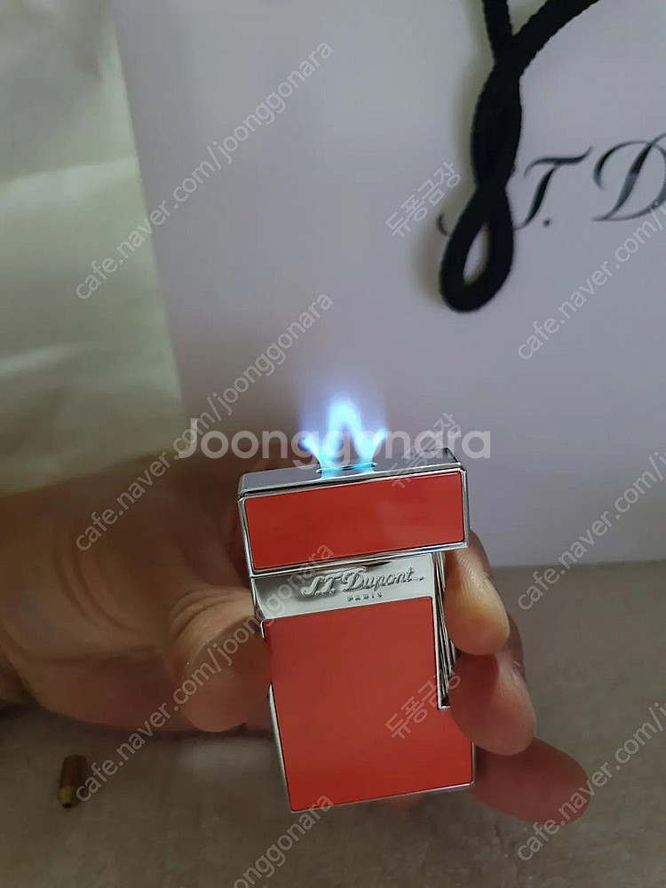 [새상품] 듀퐁라이터 슬리미 터보 ca028006 코랄...--0