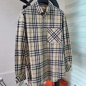 22SS 버버리 체크 셔츠 XL