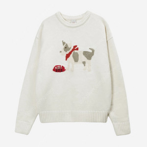 [M] 24SS STU Fox Terrier Knit Cream