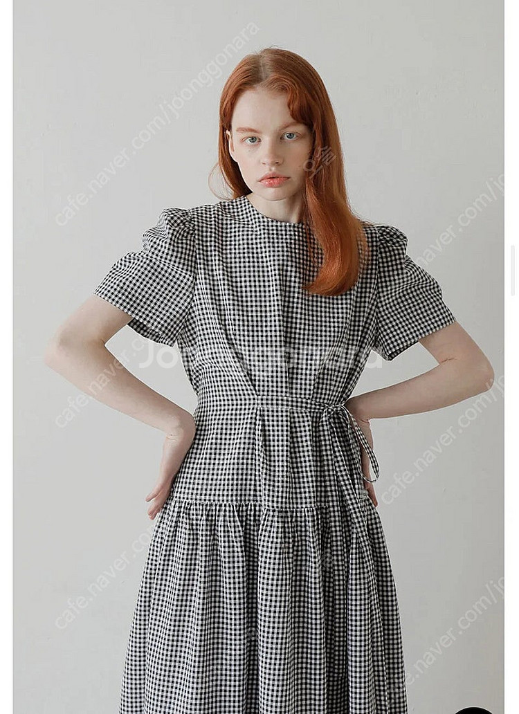 폴앤앨리스 체크 원피스--1