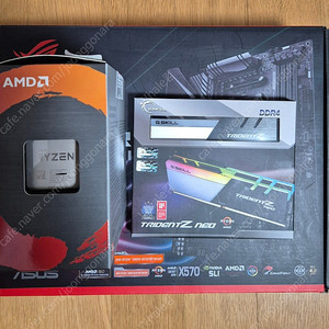 AMD 라이젠 9 5900x+ASUS X570-E Gaming+G.Skill Trident Z neo 3600 CL16 32GB(16GBX2) 팝니다.
