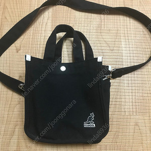 캉골 블랙 미니토트백