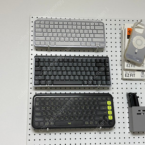 [로지텍 공홈 정품] mx keys mini + mx mechanical mini + pop icon + 로지볼트3개 세트 (일괄)