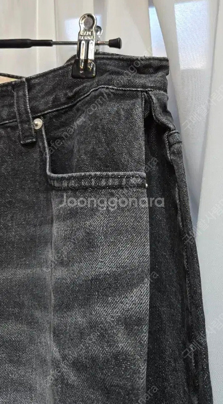 새상품 미개봉 오즈브릿지 옆핀턱 하이웨스트 와이드 데님--1