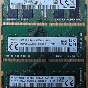 16기가 PC4-2666V 와 PC4-3200AA