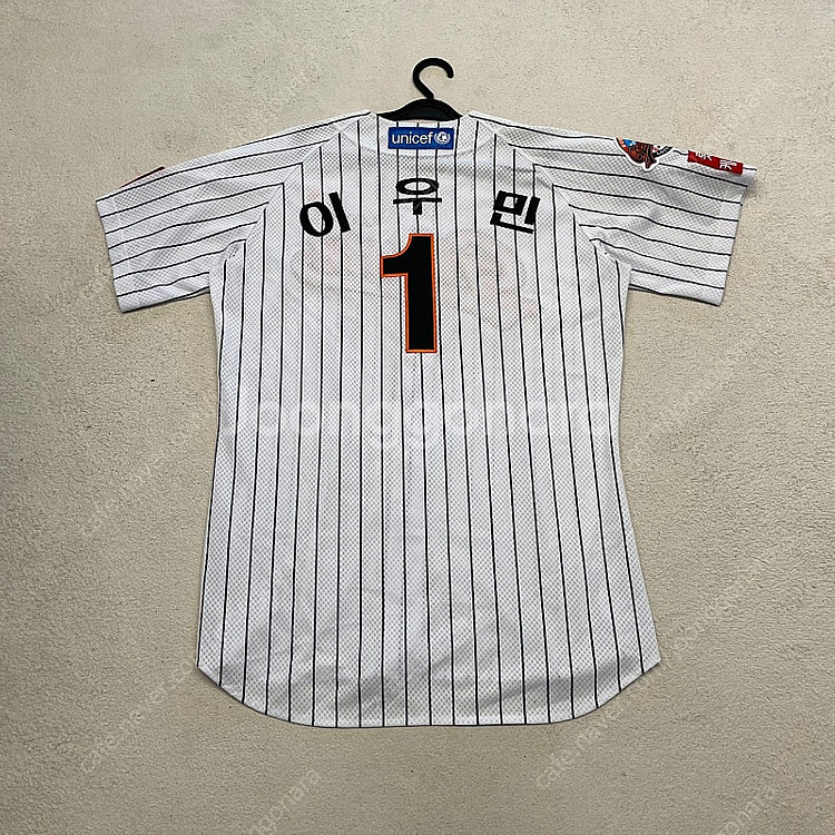 롯데자이언츠 올드 선수코치실착 이우민 유니폼 110--8