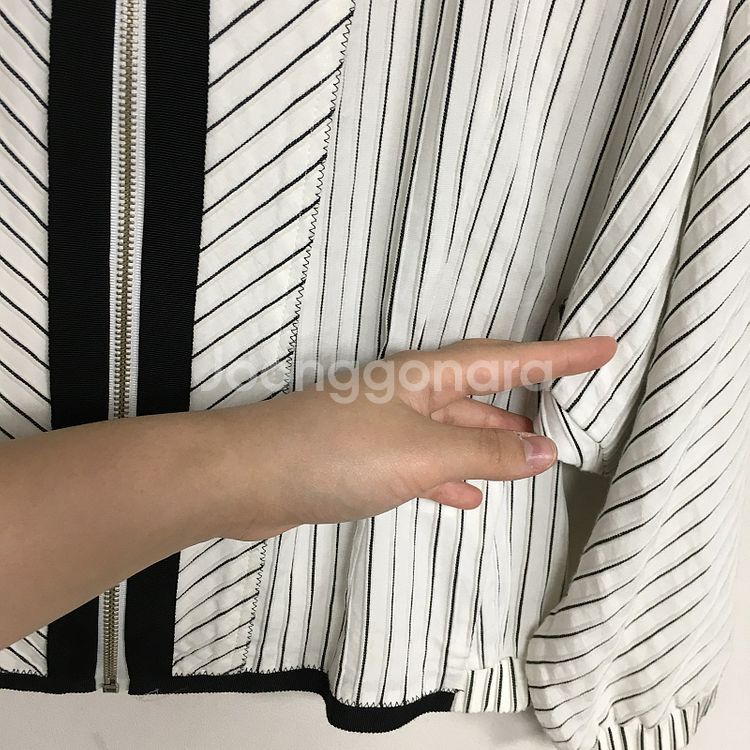 발렌시아 스트라이프 루즈핏 여름 자켓 55 / 랑방 마...--2