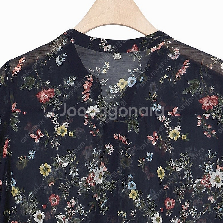 [s] 써스데이 아일랜드 플라워 쉬폰 로브 원피스--5
