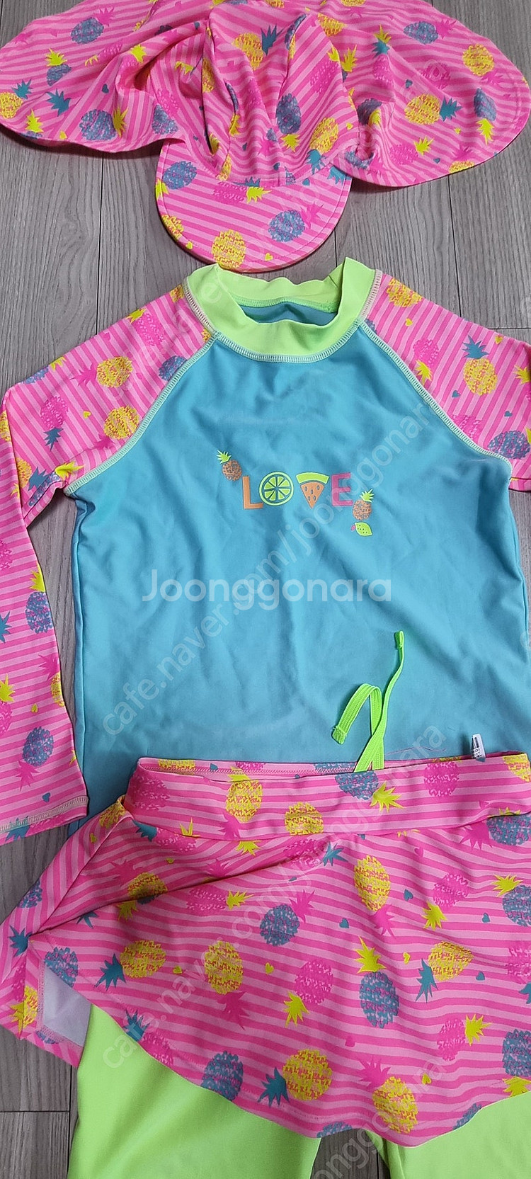 아레나 키즈 여아 래쉬가드 65사이즈 3pcs 110-...--2