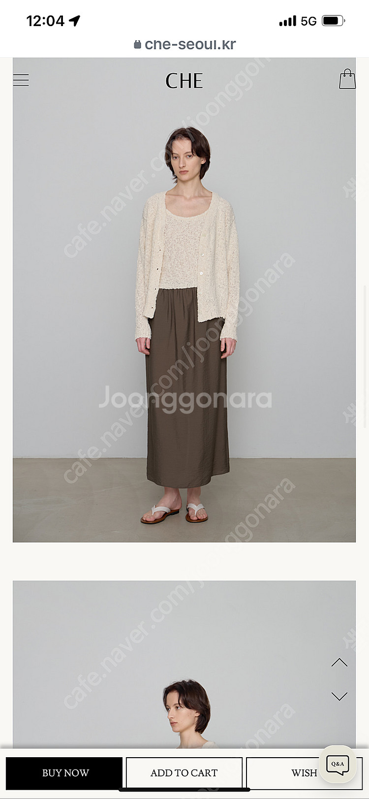 Che 체 Shee maxi skirt 맥시스커트 브라...--1