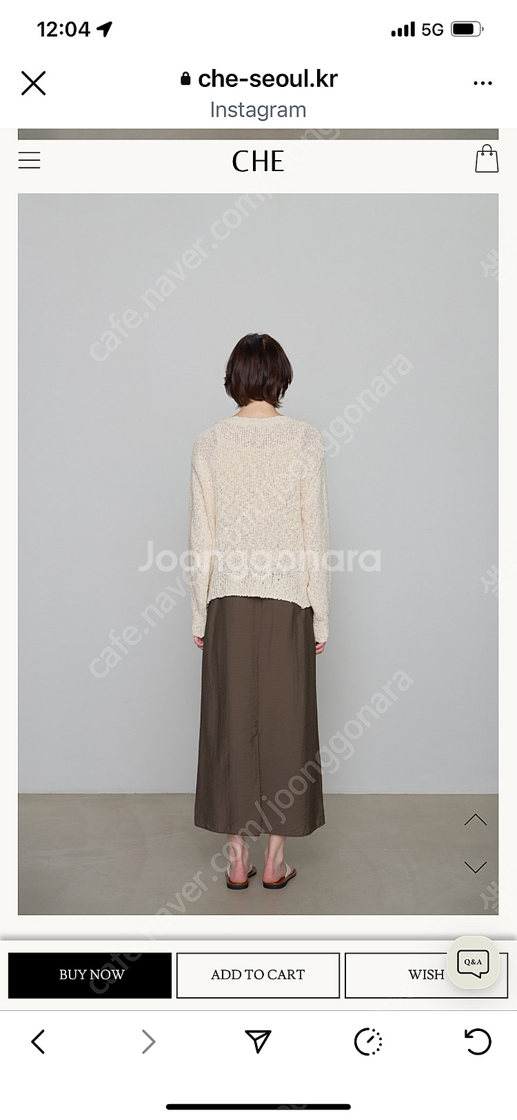 Che 체 Shee maxi skirt 맥시스커트 브라...--2