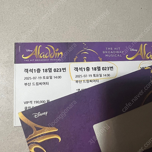 뮤지컬 알라딘