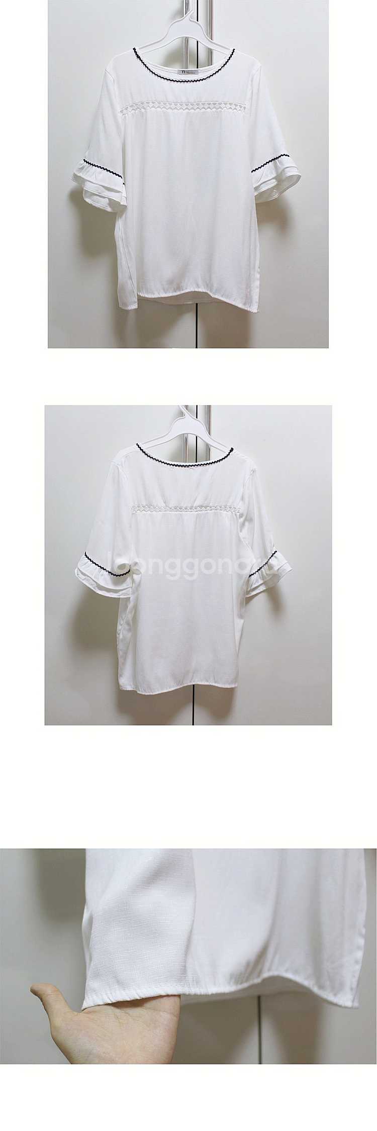 화이트 펀칭 블라우스 앤코코--1