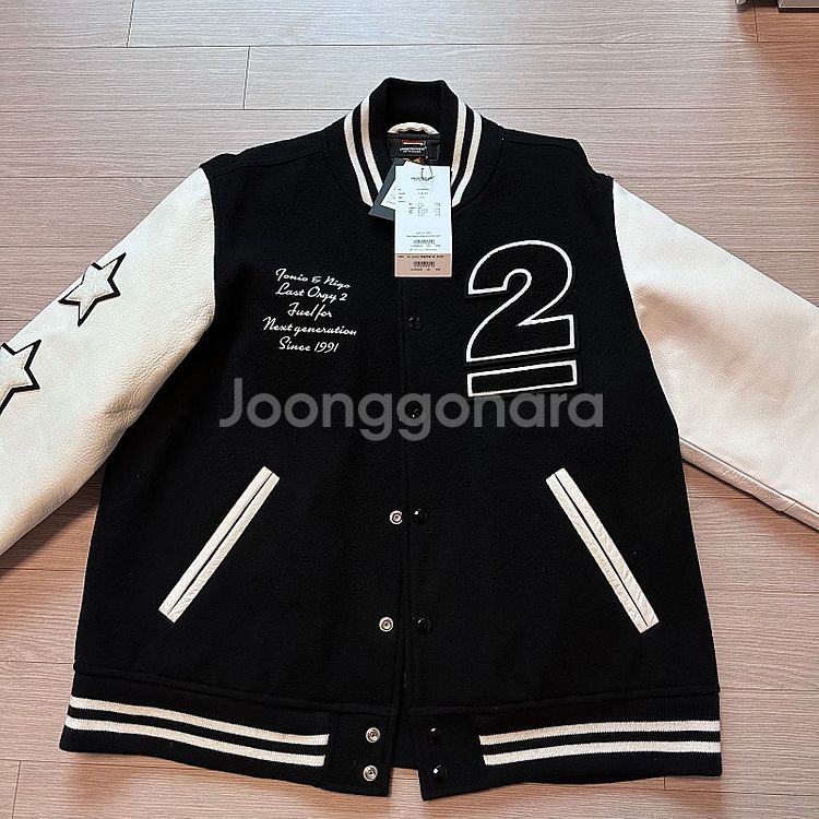 휴먼메이드 x 언더커버 바시티 자켓 블랙 XXL 사이즈...--4