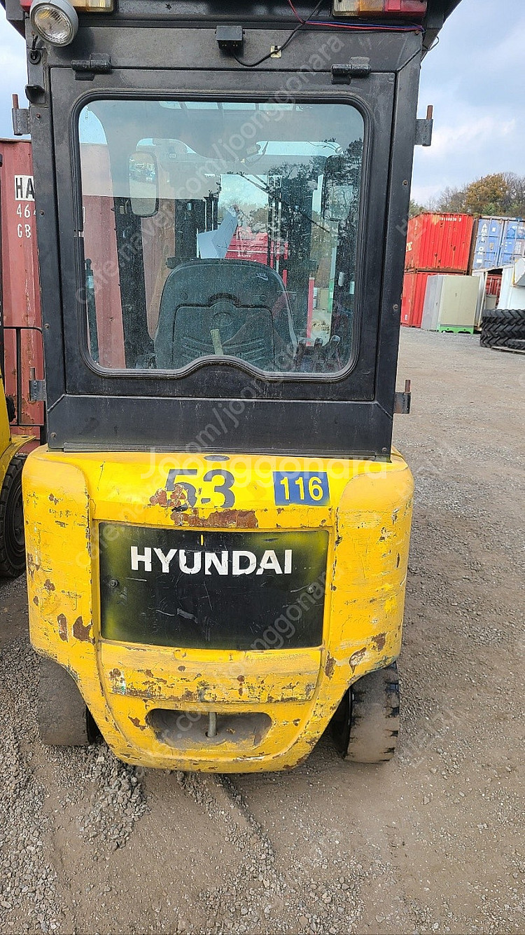 현대 2.5톤 전동지게차 hbf25-7 자동발 작동잘되...--2